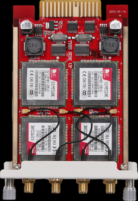 Through Asterisk 1.8x Voip Module 4 Internally Assembled SIM Cards