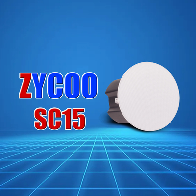 SIP Enabled IP PA Speaker System Indoor Ip Ceiling Speakers With PoE Supported