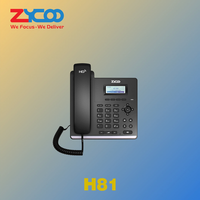 2 Lines Business VoIP Desk Phone Support RTP/RTCP/SRTP Protocols