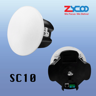 SC10 SIP Enabled IP PA Speaker System Indoor Ceiling Speakers With PoE Supported 10W
