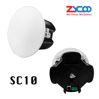 SIP Enabled IP PA Speaker System Indoor 10W Ceiling Speakers 100db Hospital School