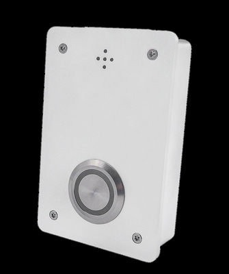 Silver SIP Ceiling Speaker Push To Talk Button With Microphone